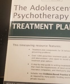 The Adolescent Psychotherapy Treatment Planner: Includes DSM-5 Updates 11 71zACXwjvL