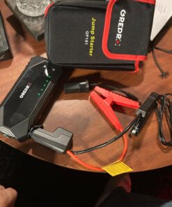 GREPRO Car Jump Starter, 3000A Peak Car Battery Jump Starter Battery Pack (10L Gas & 8.0L Diesel Engines), 12V Battery Booster, Jump Box with Jumper Cables, Car Battery Jumper with LED Light 21 71zB4oazQ5L