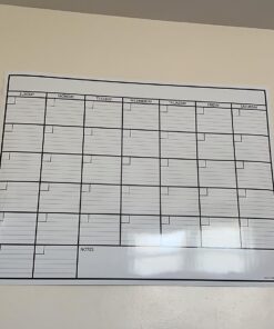 Large Dry Erase Calendar for Wall | Large Wall Calendar Dry Erase Monthly | 1M 17x26, 24x36, 36x48, & 3M 40x17 | Dry Erase Calendar Board for Wall | Whiteboard Calendar | Calendar Whiteboard | White Large (36" * 48") 32 71zB6HNcF L