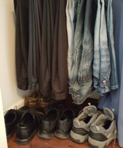 Jeronic Pant Hangers, 20 Pack Steel, Black, 20 Count 79 71zBH9TYthL