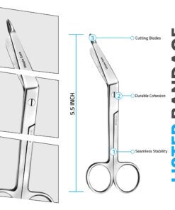 Alternative view of Utopia Care Trauma Shears for Nurses 5.5 Inch, Lister Bandage Scissors Veterinary, Medical Scissors for Nurses, Nurse Scissors Surgical Scissors for Nurses, Medical Shears, EMS & EMT Shears (Silver) 5.5 Inches Silver 1