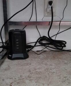 Power Strip Tower Surge Protector, BEVA Surge Protector Tower with 9 AC Outlet and 4 USB Ports, 18AWG 6.5 Feet Extension Cord, 3-Prong Flat Plug, Multiple Outlets for Office Apartment Dorm Essentials 6.5ft-Black 40 71zBuGHJOoL