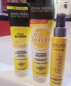 John Frieda Sheer Blonde Go Blonder Conditioner, Gradual Lightening Conditioner, 8.3 oz, with Citrus and Chamomile, featuring our BlondMend Technology 8.3 Ounce 34 71zCYzwM3lL