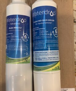 Waterdrop DA29-00020B 𝐍𝐒𝐅 𝟓𝟑&𝟒𝟐 𝐂𝐞𝐫𝐭𝐢𝐟𝐢𝐞𝐝 Refrigerator Water Filter, Replacement for Samsung HAF-CIN/EXP, DA29-00020A/B, DA29-00020B-1, RF263BEAESR, RF28HMEDBSR, RS25J500DSR, 3 Filters 49 71zCjs2KskL
