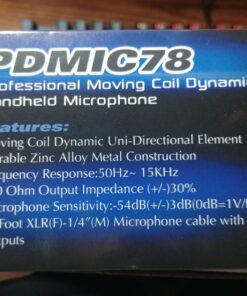 PYLE-PRO Professional Handheld Moving Coil Microphone - Dynamic Cardioid Unidirectional Vocal, Built-in Acoustic Pop Filter, Includes 15ft XLR Audio Cable to 1/4'' Audio Connection - Pyle PDMIC78,Black Mic 36 71zCmYIEgQL