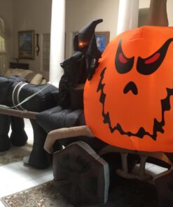 11.5 Foot Long Inflatable Grim Reaper Driving Pumpkin Carriage 29 71zDCnPsyLL