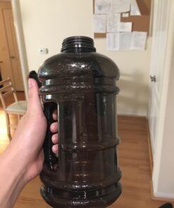 75 Oz Half Gallon Water Bottle with Handle - 2.2L Sport Bottle BPA Free Athletic Gear Leak Proof Water Bottles Hydration Bottle - Gym Water Jug Sports Water Bottle Hiking Outdoor Camping Water Jug Grey 23 71zDHF6WR5L