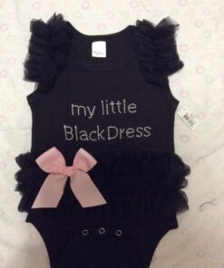 Baby My Little Black Dress Onesie, Black,(0-6 Months) 0-12 Months 19 71zEGzPR6oL