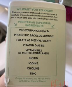 SmartyPants Organic Prenatal Vitamins, Daily Multivitamin: Methylfolate, Probiotics, Vitamins C, D3, B12, K & Zinc for Immune Support, Digestive Health, & Fetal Development, 120 Gummies, 30 Day Supply 120 Count (Pack of 1) 45 71zEf9K5oL