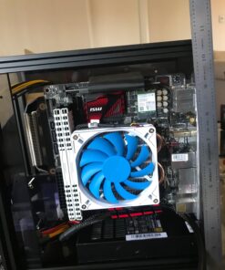 Silverstone Tek Low-Profile Heatsink CPU Cooler with 92mm PWM Fan, Two 6mm Heat Pipes, Intel LGA1155/1156/1150 and AMD AM2/AM3/FM1/FM2 AR05 AR05 - 37mm tall Low Profile Cooler 33 71zEwXobcL