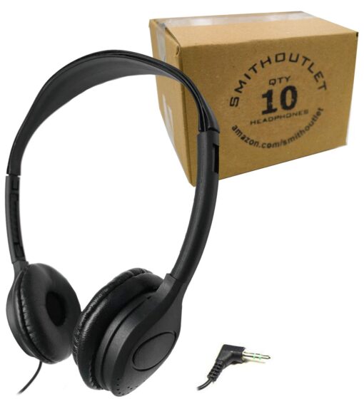 SmithOutlet 10 Pack Over The Head Low Cost Headphones