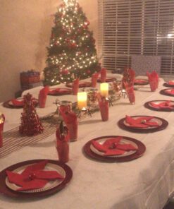 Creative Converting 50-Count Touch of Color Paper Dinner Napkins, Classic Red 7.5" x 4.25" Dinner Napkin 7 71zGu2JDX6L