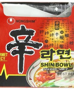Nongshim Gourmet Spicy Shin Noodle Soup Bowl, 12 Pack, Microwaveable Ramyun Soup Noodles, No MSG Added 21 71zI47EqNBL