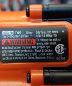 BLACK+DECKER 20V Max Drill & Home Tool Kit, 68 Piece (LDX120PK) 20V Home Tool Kit 59 71zIPF2fhKL