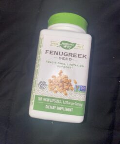 Nature's Way Fenugreek Seed, Traditional Lactation/Breastfeeding Support*, 1,130 mg, 180 Vegan Capsules 180 Count (Pack of 1) 34 71zIqDe426L