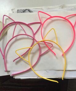 Candygirl Girls Plastic Headbands Cat Ear Headbands for Girls Women Cat Ear Hair Hoops Hair Accessories for Girls and Women Daily Wearing Accessories Party Favor (10pcs mix colors Cat Ear Headbands) 10pcs 41 71zK38nyllL
