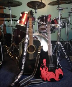 Mr.Power Guitar Strap 36.6in - 65in with 3 Pick Holders Nylon Strap 31 71zLD1ZhL