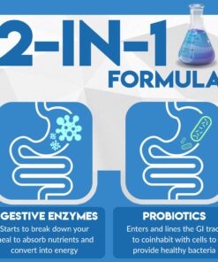 Instant Digest Complete 2-in-1 Probiotic Digestive Enzymes, 60 Capsules 8 71zLQ8jPM7L