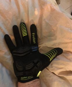 FIRELION Bike Gloves for Men/Women Cycling,Cycling Gloves for Outdoor MTB DH Road Racing,Full Finger Half Finger Padded Bicycle Protective Gloves,Non-Slip Shock-Absorbing Touchscreen Riding Gloves Large Full Green 16 71zLnboS9eL