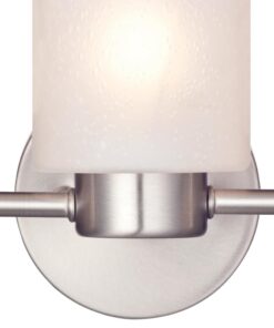Westinghouse Lighting 6227900 Sylvestre Three-Light Interior Wall Fixture, Brushed Nickel Finish with Frosted Seeded Glass, 3, White 14 71zMAQJLoL