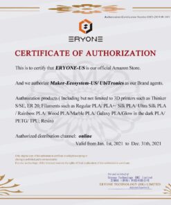 Alternative view of ERYONE Silk PLA Filament for 3D Printer, 1.75mm, -0.03mm, 1kg (2.1LBS)/Spool, Silk Glod A-glod