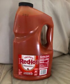 Frank's RedHot Original Cayenne Pepper Hot Sauce, 1 gal - One Gallon Bulk Container of Cayenne Pepper Hot Sauce to Add Flavorful Heat to Entrees, Sides, Snacks, and More 35 71zNNcvA3dL