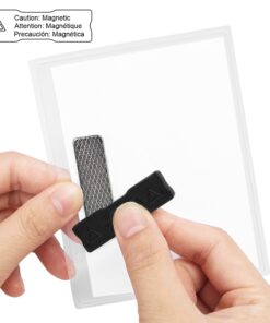 Amazon Basics Horizontal Magnetic Badge Holder - Pack of 20, Clear 20 Pack 15 71zNvrqfSdS