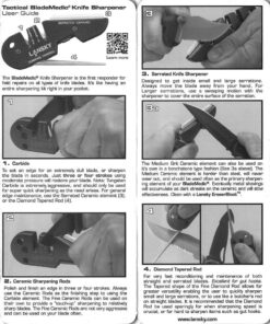 Lanksy Blademedic 4-in-1 Knife Sharpener - PS-MED01 Black 40 71zO LG4QgL