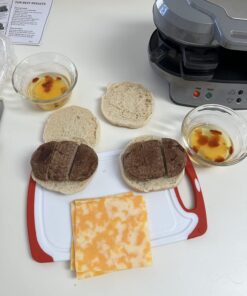 Hamilton Beach Dual Breakfast Sandwich Maker with Timer, Silver (25490A) 54 71zOr0dOIDL