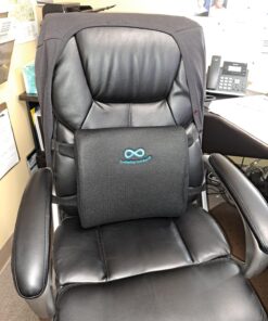 Everlasting Comfort The Original Lumbar Support Pillow - Improves Posture, Promotes Back Pain Relief - Superior Office Chair Back Support for Gaming and Desk Chairs - Lumbar Pillow for Car, Couch Black 35 71zPB g ueL