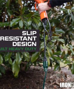 Iron Forge Cable 50 Ft Outdoor Extension Cord, 16/3 Green 50 Foot Extension Cord Indoor/Outdoor Use, 3 Prong, Weatherproof Jacket Extension Cord, Great for Christmas Lights and Outside 50FT 12 71zPapYoTVL