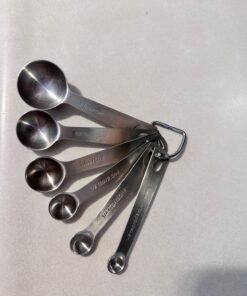 1Easylife 18/8 Stainless Steel Measuring Spoons, Set of 6 for Measuring Dry and Liquid Ingredients 41 71zPosCXgIL