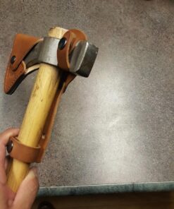 CRKT Woods Chogan Tomahawk Sheath: Full Grained Leather, Multiple Snaps, Belt Loops for Secure Carry of T-Hawk, for Use 2730 D2730 28 71zQJncokmL