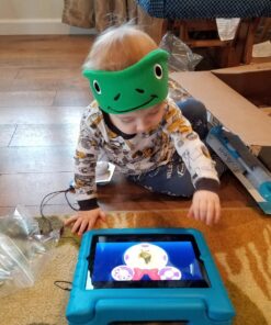 CozyPhones Over The Ear Headband Headphones - Kids Headphones Volume Limited with Thin Speakers & Super Soft Fleece Headband - Green Frog 44 71zQLkWhrcL