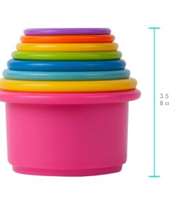 The First Years Stack & Count Stacking Cups - Toddler Toys - Learning and Baby Bath Toys for Kids - 8 Count 9 Piece Set 24 71zRTmdvxvL 2