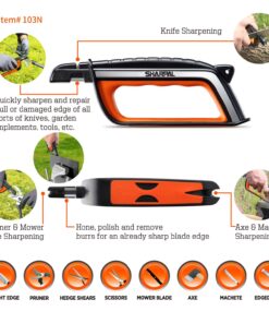 SHARPAL 103N All-in-1 Knife Garden Tool Multi-Sharpener for Lawn Mower Blade, Axe, Hatchet, Machete, Pruner, Hedge Shears, Scissors 25 71zRwwAr0IL