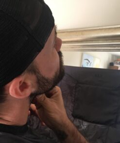 Beard King Beard Bib Apron - Christmas Gifts & Stocking Stuffers for Dad - As Seen on Shark Tank - Men's Hair Catcher for Shaving - Grooming Accessories - Packing Pouch, Black 45 71zS7LC8CAL