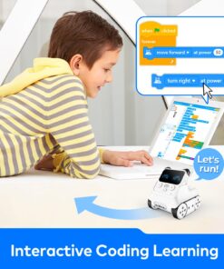 Makeblock Codey Rocky Robot Toy, Programmable and Interactive Emo Robot for Kids 6+, STEM Learning Educational Toys Support Scratch Python Programming, Rechargeable Smart Coding Robot Gift for Kids Modern 21 71zSuIuMvL