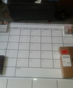 Large Dry Erase Calendar for Wall | Large Wall Calendar Dry Erase Monthly | 1M 17x26, 24x36, 36x48, & 3M 40x17 | Dry Erase Calendar Board for Wall | Whiteboard Calendar | Calendar Whiteboard | White Large (36" * 48") 36 71zT6eB0AGL