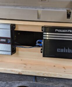 QPower QBOMB12V Dual 12 Inch Subwoofer Box with Bedliner Spray for Speakers, High-Performance Vented Subwoofer, Durable Sub Box, Black 56 71zTHckieOL