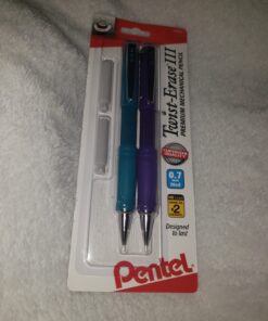 Pentel® Twist-Erase® III Mechanical Pencils, 0.7mm, Assorted Barrel Colors, Pack Of 2 Pencils Single 0.7mm 2 pencils + 2 Eraser Black 21 71zTqvcpRwL