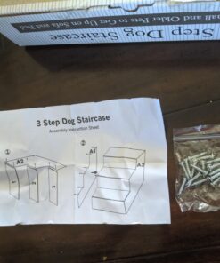 Etna Products JSNY Pet Stairs 3 Steps Stairs, Small Dog/Cat Steps White 31 71zU2R9CQL