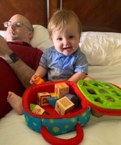 Melissa & Doug K's Kids Take-Along Shape Sorter Baby Toy With 2-Sided Activity Bag and 9 Textured Shape Blocks - Sensory / Travel /Toys For Toddlers And Infants 41 71zVXk3UeL