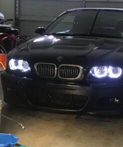 iJDMTOY 7000K Xenon White 264-SMD LED Angel Eyes Halo Ring Lighting Kit Compatible with BMW E36 E46 3 Series E39 5 Series E38 7 Series (Fit Xenon Trim ONLY) 40 71zWm7WQmRL