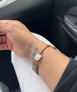 Plumiss 7 Chakra Bracelets for Women Boho Handmade Natural Jasper Stone Healing Energy Bead Leather Wrap Bracelet Jewelry Collection Chakra Jasper 35 71zY5dd8g2L