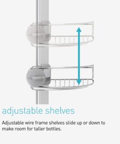 simplehuman Corner Shower Caddy, Stainless Steel and Anodized Aluminum 30 71zYRb1UgJL