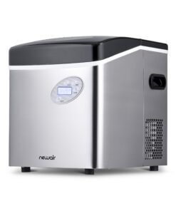 Newair Portable Ice Maker 50 lb. Daily, 12 Cubes in Under 7 Minutes - Compact Countertop Design - 3 Size Bullet Shaped Ice - for Kitchen/Office/RV/Bar - Stainless Steel 31 71zZMnoB ZL