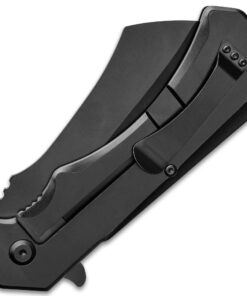 Rampage Black Cleaver Pocket Knife – Non-Reflective Stainless Steel Cleaver-Style Blade, Heavy Duty Pocket Clip, Ball Bearing Assisted Opening – Unique Pocket Knife for Knife Enthusiasts - 12” Overall 7 71zZjftqV7L