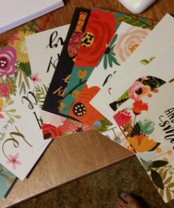 The Best Card Company - 10 Assorted Blank All Occasion Notecards Box Set 4 x 5.12 Inch w/Envelopes Inspiration Bulk Variety Pack, Men, Women (10 Designs, 1 Each) Elephant, Optimisms M6631OCB 19 71zZkDwbukL