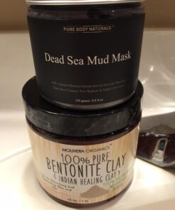 Pure Body Naturals Dead Sea Mud Mask - Face Mask and Body Mud for Acne, Blackheads, and Oily Skin - Facial Self Care for Men and Women - Minimize Pores with Deadsea Mud, Clay, Charcoal - 8.8 Ounce 40 71zakWQqrZL
